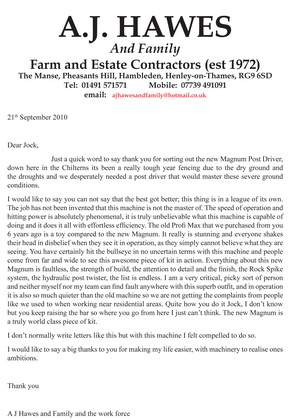 Testimonials. Some of the many comments received on the Bryce Suma.