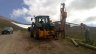  - Working at between 1000-1200 mts in the Cairngorm Mountains, the Profi Supreme driving 8.4mt posts.Picture taken early August 2013 with remnants of last winter's snow still lying.