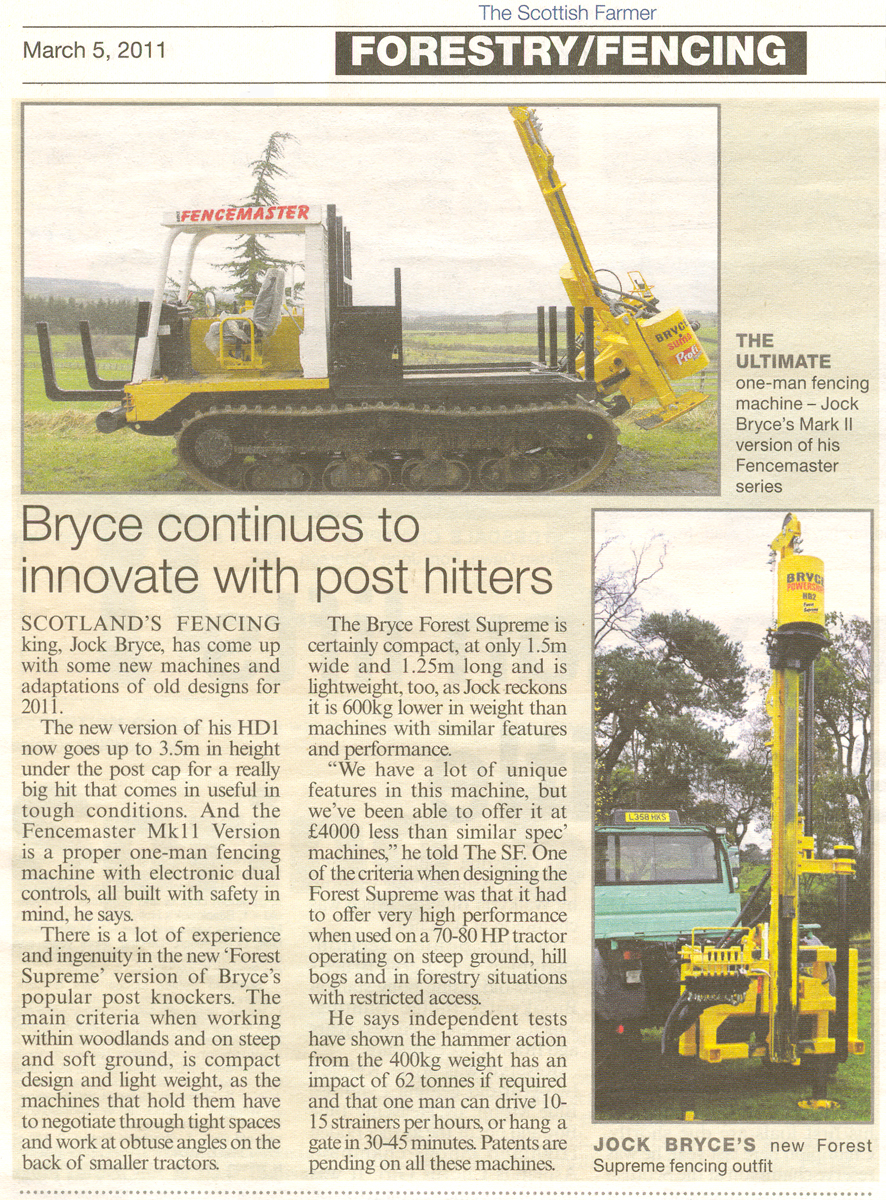 Bryce Continues to Innovate with Post Driver