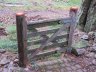 HD180 - A tidy job with the old existing gate hung on 2 creosoted ex-power poles.